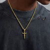 Wholesale Geometric Cross Copper Gold Plated Jewelry Necklace For Men And Women