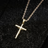 Wholesale Geometric Cross Copper Gold Plated Jewelry Necklace For Men And Women