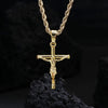 Wholesale Geometric Cross Copper Gold Plated Jewelry Necklace For Men And Women