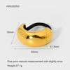 Wholesale Geometric Curved Stainless Steel Electroplated Hair Tie High Elasticity Fashion Hair Accessory For Women