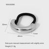 Wholesale Geometric Curved Stainless Steel Electroplated Hair Tie High Elasticity Fashion Hair Accessory For Women