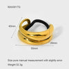 Wholesale Geometric Curved Stainless Steel Electroplated Hair Tie High Elasticity Fashion Hair Accessory For Women