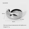 Wholesale Geometric Curved Stainless Steel Electroplated Hair Tie High Elasticity Fashion Hair Accessory For Women
