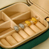 Wholesale Geometric Diagonal Texture Gold Plated Stainless Steel Earrings For Women