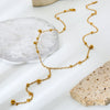 Wholesale Geometric Diamond Design Stainless Steel Long Tassel Pendant Necklace For Women