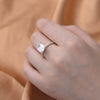 Wholesale Geometric Diamond Inlaid 925 Sterling Silver Ring For Women