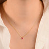 Wholesale Geometric Diamond S925 Sterling Silver Cross Chain Pendant Necklace For Women