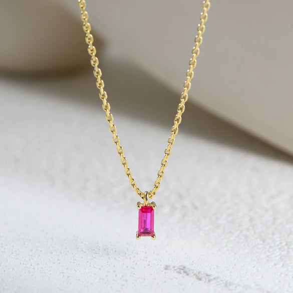 Wholesale Geometric Diamond S925 Sterling Silver Cross Chain Pendant Necklace For Women