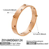 Wholesale Geometric Diamondencrusted 18K Gold Plated Stainless Steel Bracelet Jewelry Accessories
