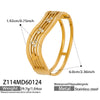 Wholesale Geometric Diamondencrusted 18K Gold Plated Stainless Steel Bracelet Jewelry Accessories