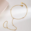 Wholesale Geometric Diamondencrusted 18K Goldplated Stainless Steel Jewelry For Women