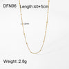 Wholesale Geometric Diamondencrusted Stainless Steel And Titanium Steel Oshaped Chain Pendant Necklace For Women