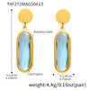 Wholesale Geometric Disccut 316L Stainless Steel Earrings Electroplated With 18K Gold Highend Fashion Jewelry For Women