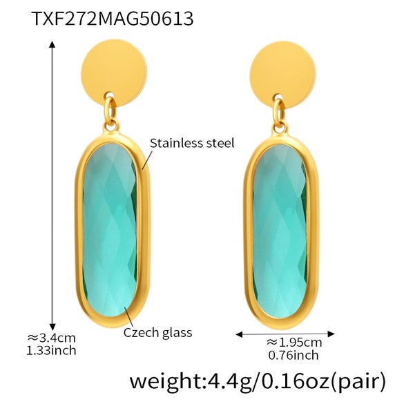 Wholesale Geometric Disccut 316L Stainless Steel Earrings Electroplated With 18K Gold Highend Fashion Jewelry For Women