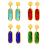 Wholesale Geometric Disccut 316L Stainless Steel Earrings Electroplated With 18K Gold Highend Fashion Jewelry For Women