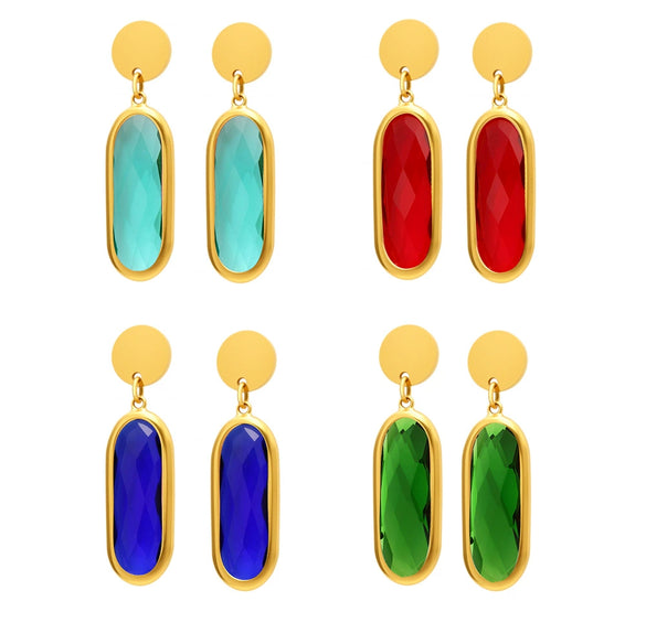 Wholesale Geometric Disccut 316L Stainless Steel Earrings Electroplated With 18K Gold Highend Fashion Jewelry For Women