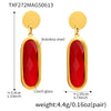 Wholesale Geometric Disccut 316L Stainless Steel Earrings Electroplated With 18K Gold Highend Fashion Jewelry For Women