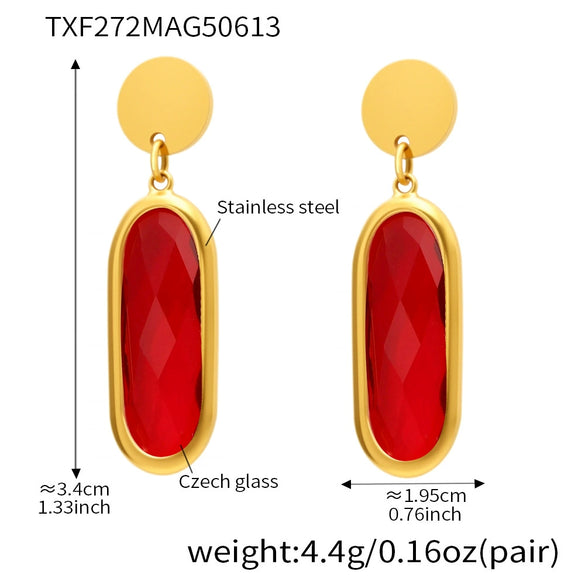 Wholesale Geometric Disccut 316L Stainless Steel Earrings Electroplated With 18K Gold Highend Fashion Jewelry For Women