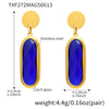 Wholesale Geometric Disccut 316L Stainless Steel Earrings Electroplated With 18K Gold Highend Fashion Jewelry For Women
