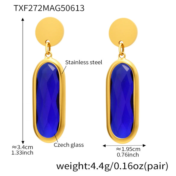 Wholesale Geometric Disccut 316L Stainless Steel Earrings Electroplated With 18K Gold Highend Fashion Jewelry For Women