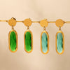 Wholesale Geometric Disccut 316L Stainless Steel Earrings Electroplated With 18K Gold Highend Fashion Jewelry For Women