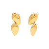 Wholesale Geometric Doublelayer Polished Stainless Steel 18K Gold Plated Furnace Vacuum Plated Women's Earrings