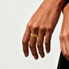 Wholesale Geometric Dripping Oil Stainless Steel Open Ring Women's Jewelry Accessory