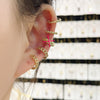 Wholesale Geometric Ear Clip Set Copper Electroplated Spiral Wrapped Earrings For Women Minimalist Style