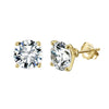 Wholesale Geometric Electroplated S925 Sterling Silver Earrings With Zircon And Diamonds For Unisex