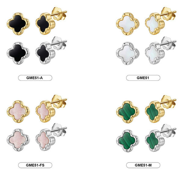 Wholesale Geometric Electroplated 925 Silver Jewelry Bracelets Earrings Ear Studs For Women
