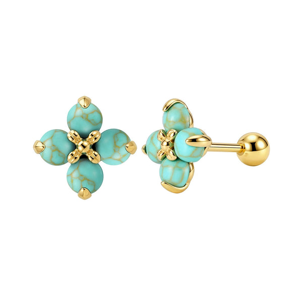 Wholesale Geometric Electroplated 925 Silver Jewelry Bracelets Earrings Ear Studs For Women