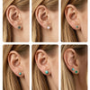 Wholesale Geometric Electroplated 925 Silver Jewelry Bracelets Earrings Ear Studs For Women