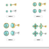 Wholesale Geometric Electroplated 925 Silver Jewelry Bracelets Earrings Ear Studs For Women