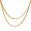 Wholesale Geometric Electroplated Stainless Steel And Titanium Steel Necklace For Women
