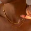 Wholesale Geometric Electroplated Stainless Steel And Titanium Steel Necklace For Women
