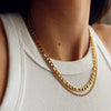 Wholesale Geometric Electroplated Stainless Steel And Titanium Steel Necklace For Women