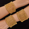 Wholesale Geometric Electroplated Stainless Steel Braided Wire Wrap Open Bracelet Accessories
