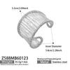 Wholesale Geometric Electroplated Stainless Steel Braided Wire Wrap Open Bracelet Accessories