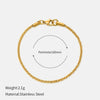 Wholesale Geometric Electroplated Stainless Steel Cauliflower Chain Bracelet For Women