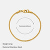 Wholesale Geometric Electroplated Stainless Steel Cauliflower Chain Bracelet For Women