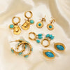 Wholesale Geometric Electroplated Stainless Steel Earrings For Women