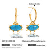 Wholesale Geometric Electroplated Stainless Steel Earrings For Women