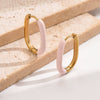 Wholesale Geometric Electroplated Stainless Steel Earrings For Women
