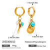 Wholesale Geometric Electroplated Stainless Steel Earrings For Women