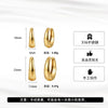 Wholesale Geometric Electroplated Stainless Steel Earrings Unisex Original Design Style