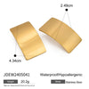 Wholesale Geometric Electroplated Stainless Steel Earrings Unisex