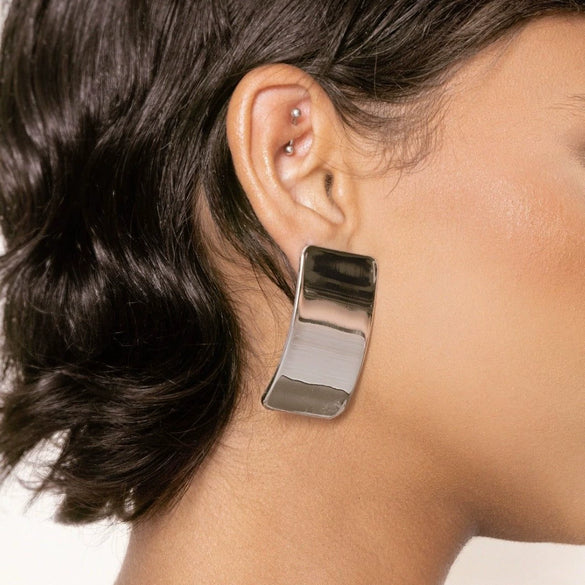 Wholesale Geometric Electroplated Stainless Steel Earrings Unisex