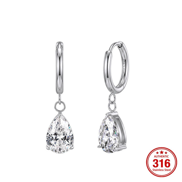 Wholesale Geometric Electroplated Stainless Steel Earrings Unisex