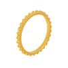 Wholesale Geometric Electroplated Stainless Steel Ferris Wheel Gear Stackable Ring For Women