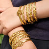 Wholesale Geometric Electroplated Stainless Steel Heart Star Flower Bracelet Jewelry Bangle